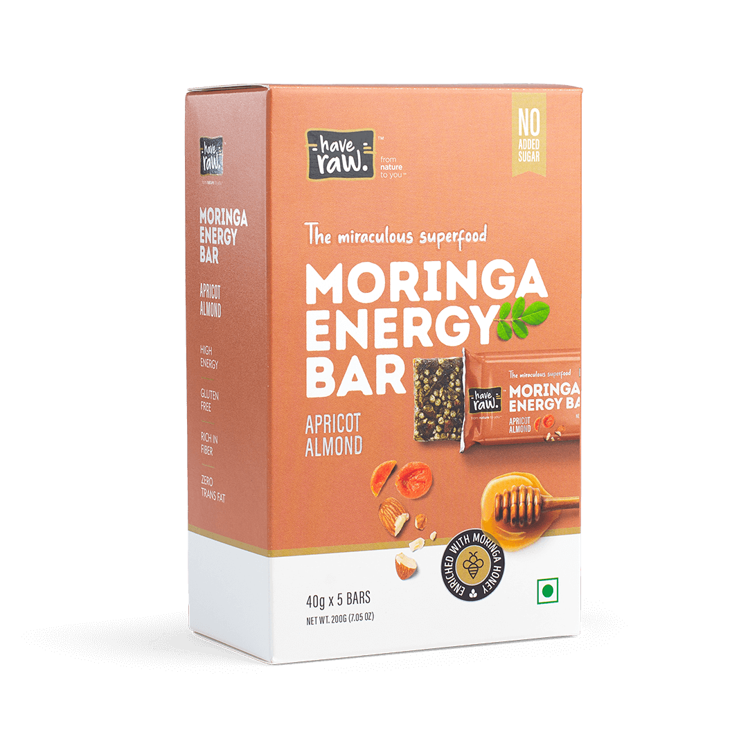 Moringa Energy Bar Apricot Almond - Box of 5