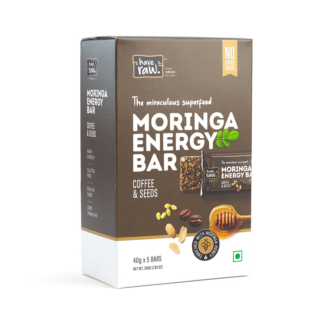 Moringa Energy Bar Coffee & Seeds - Box of 5